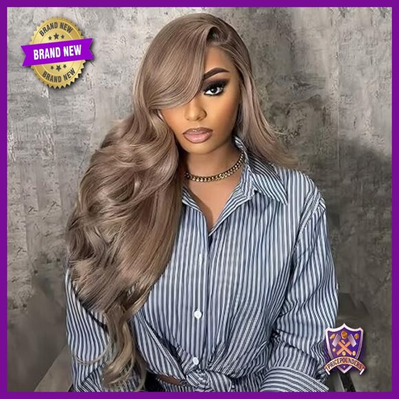 28 Inch Human Hair Lace Front Wig 180% Density Body Wave Pre Plucked main image 6